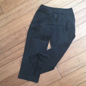 Ann Taylor high-rise black cotton/spandex Capri